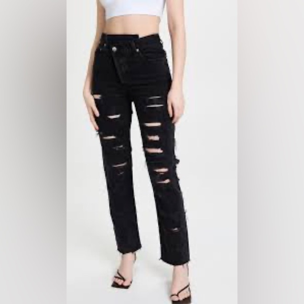 NWT Agolde criss cross straight jeans
